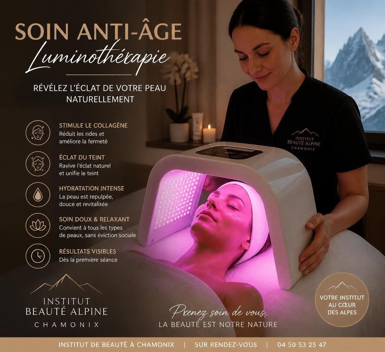 découvrez notre institut de beauté à chamonix et profitez de soins essentiels pour révéler une peau éclatante, douce et revitalisée. offrez-vous un moment de bien-être unique.