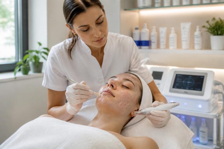 découvrez comment un soin du visage en institut peut efficacement aider à lutter contre l'acné et améliorer l'apparence de votre peau.